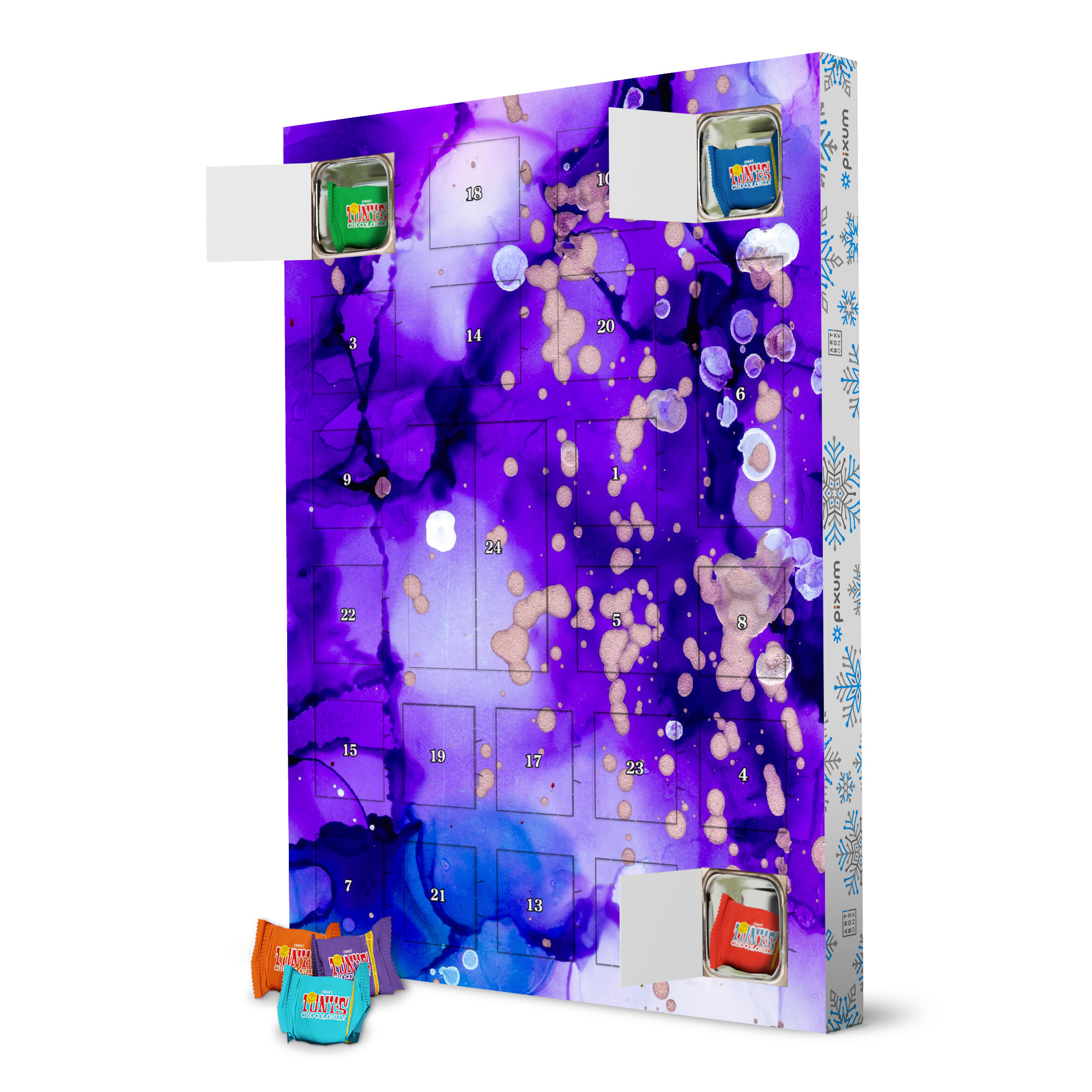 Adventskalender mit Tony's Chocolonely Abstruct mixture artboxONE Adventskalender Abstrakt