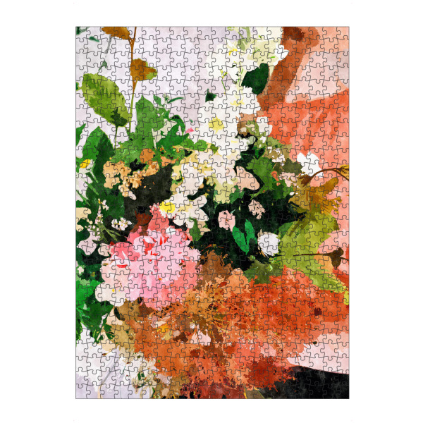 Puzzle Ravensburger "Floral Gift ||" artboxONE - Floral - Watercolor,Floral,Fall,Spring,Nature,Botanical,Blossom - Bild watercolor