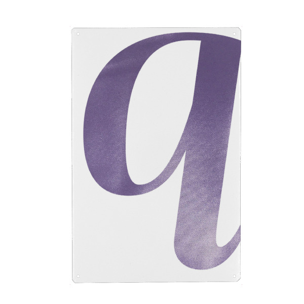 Holzbild "Purple Q" artboxONE - Buchstaben / Q - Buchstaben,Typografie,Typography