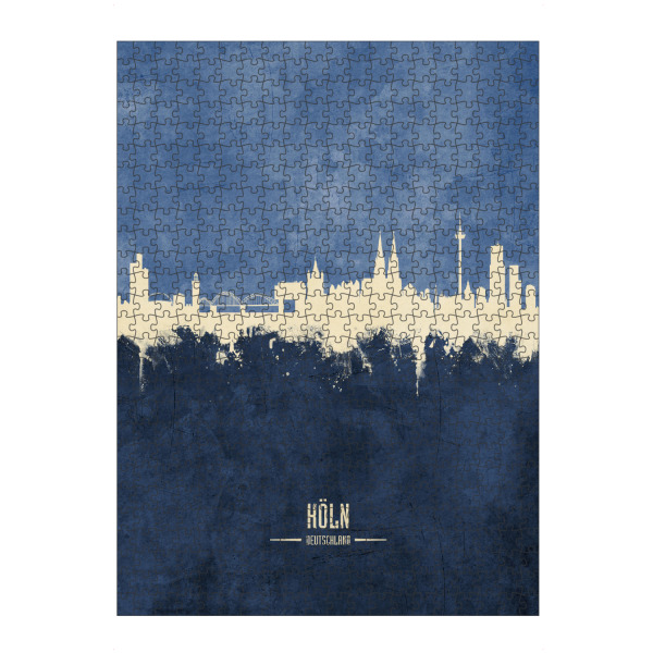 artboxONE Puzzle "Köln Skyline Navy" artboxONE - Städte / Köln - Skyline,Cologne - Bild skyline
