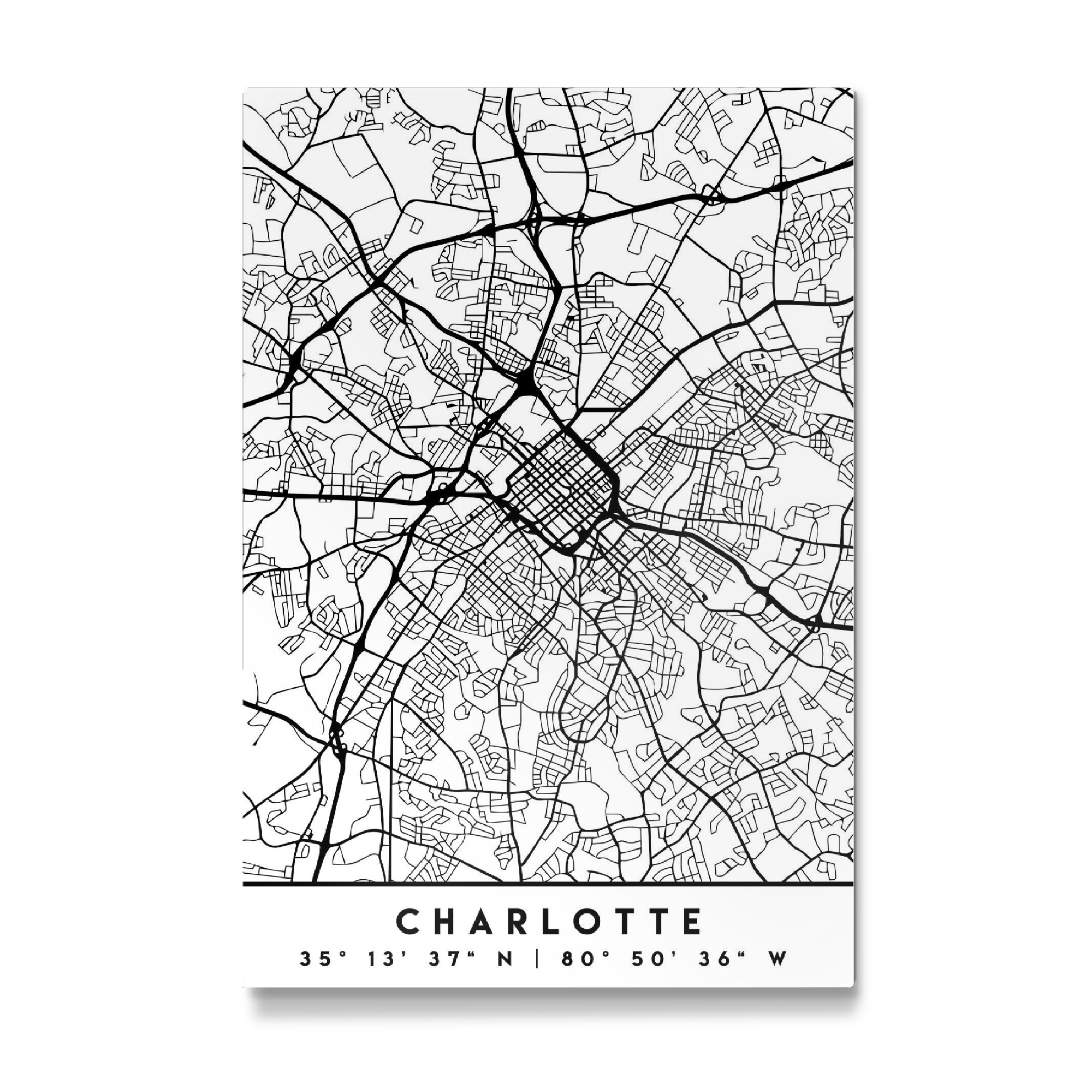 Galerie-Print "CHARLOTTE NORTH CAROLINA CITY" 30x20 cm artboxONE