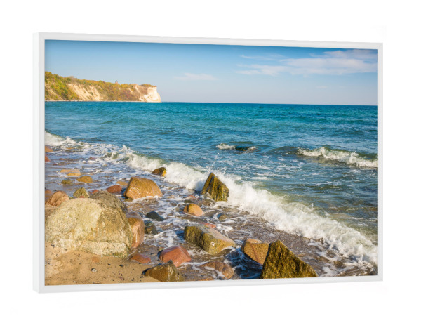 Poster mit weißem Rahmen "Herbst am Kap Arkona" artboxONE - Reise / Strand und Meer - Ostsee,Meer,Küste,Steilküste