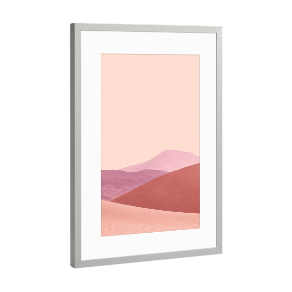 Poster mit Rahmen Silber "Desert" artboxONE - Natur - Desert
