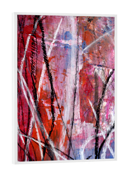 Poster mit weißem Rahmen "Flying Dreams" artboxONE - Abstrakt - Acryl,Malerei,Abstrakt