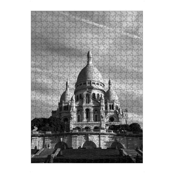 Puzzle Ravensburger "Sacre Cour" artboxONE - Schwarzweiß,Architektur,Städte / Paris