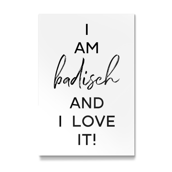 Galerie-Print "I am badisch" 30x20 cm artboxONE