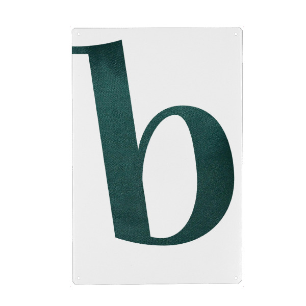 Holzbild "Green B" artboxONE - Buchstaben / B - Buchstaben,Typografie,Buchstabe b,Alphabet