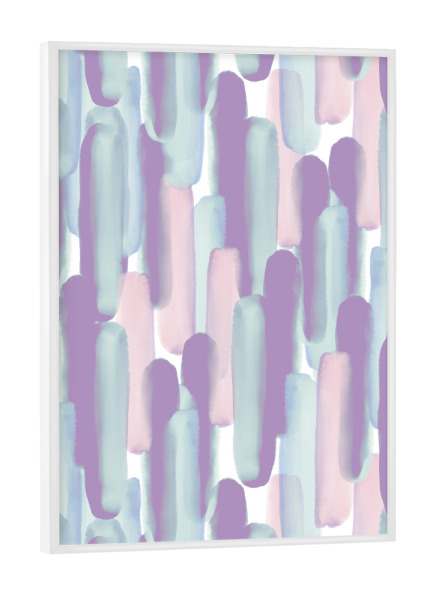 Poster mit weißem Rahmen "Crowd" artboxONE - Abstrakt - Brush,Stroke,Abstract