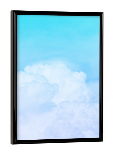 Poster mit schwarzem Rahmen "Happy Pastel Clouds - Aquamarine" artboxONE - Abstrakt - Himmel,Wolken,Pastell