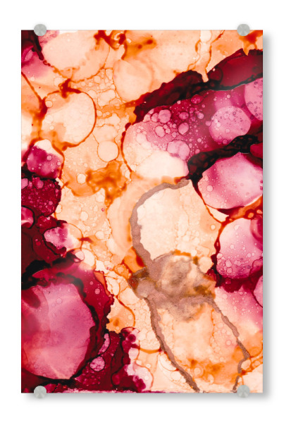 Acrylglasbild "Farbtropfen" artboxONE - Abstrakt - Tinte,Abstrakt,Farbtropfen,Abstract,Ink,Colorful,Drops