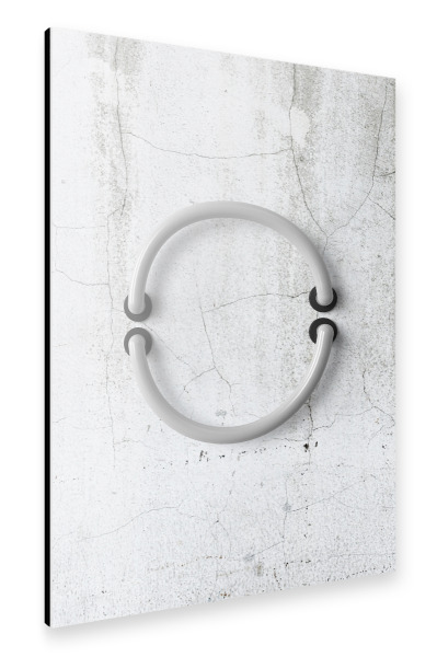 Alu-Dibond "Neon Alphabet Off - O" 30x20 cm artboxONE