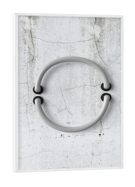 Poster mit weißem Rahmen "Neon Alphabet Off - O" artboxONE - Buchstaben / O - Buchstabenset-neon2,Buchstabe-o,O,Buchstabe,Abc,Neon sign,Neon art