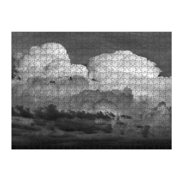 Puzzle Ravensburger "Gewitterwolkenformation sw" artboxONE - Natur,Schwarzweiß - Wolken,Himmel,Gewitterwolken - Bild wolken