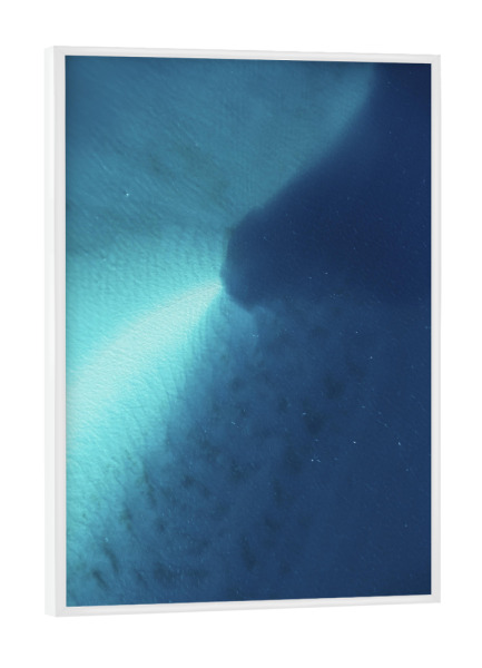 Poster mit weißem Rahmen "Ocean Break" artboxONE - Natur,Reise,Abstrakt,Reise / Strand und Meer,Unterwasser