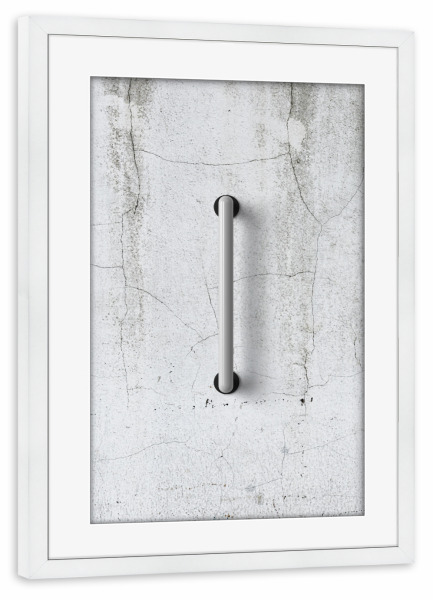 Poster mit Rahmen weiß "Neon Alphabet Off - I" artboxONE - Buchstaben / I - Buchstabenset-neon2,Buchstabe-i,I,Buchstabe,Abc,Neon art,Neon sign