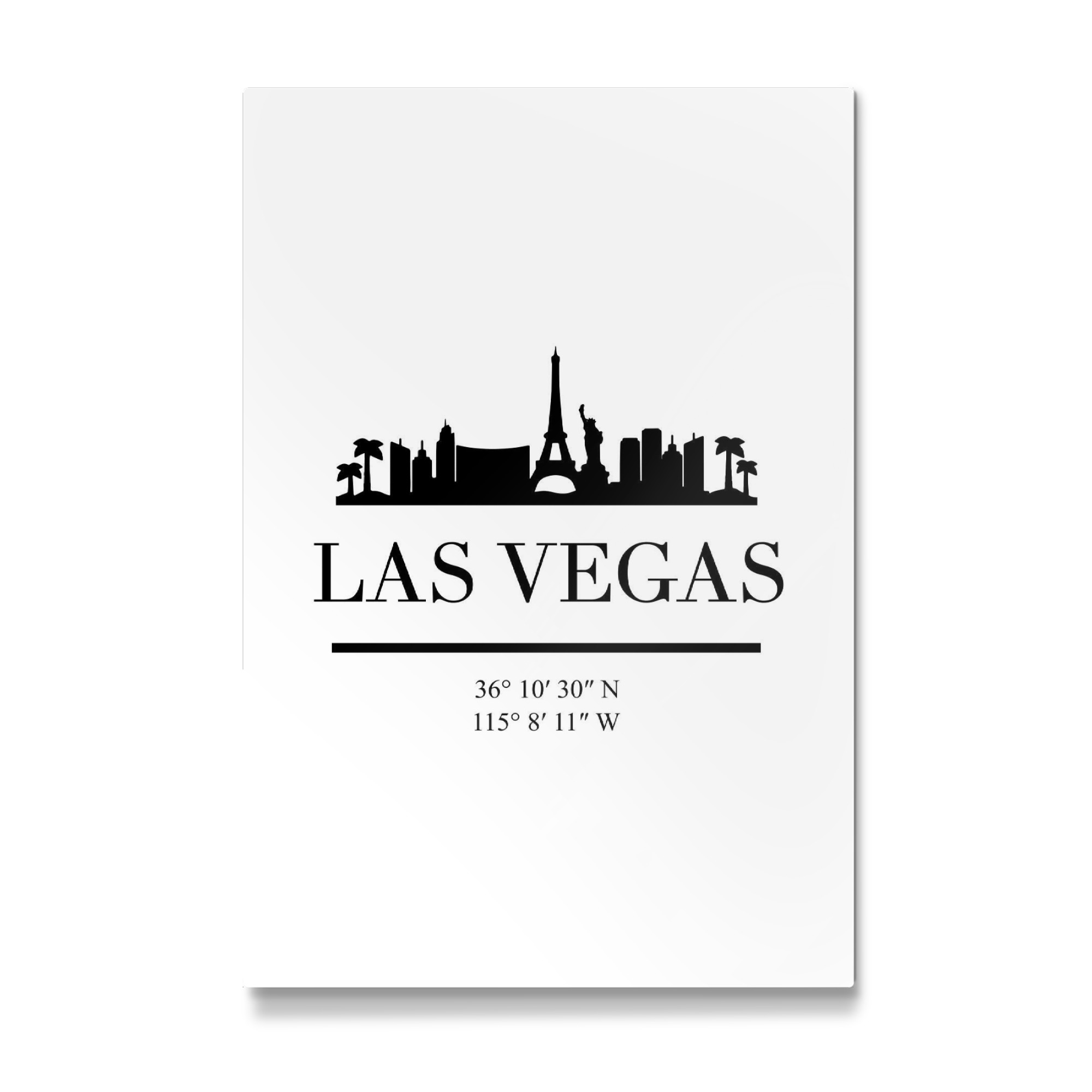 Galerie-Print "LAS VEGAS NEVADA BLACK SKYLINE ART" 75x50 cm artboxONE