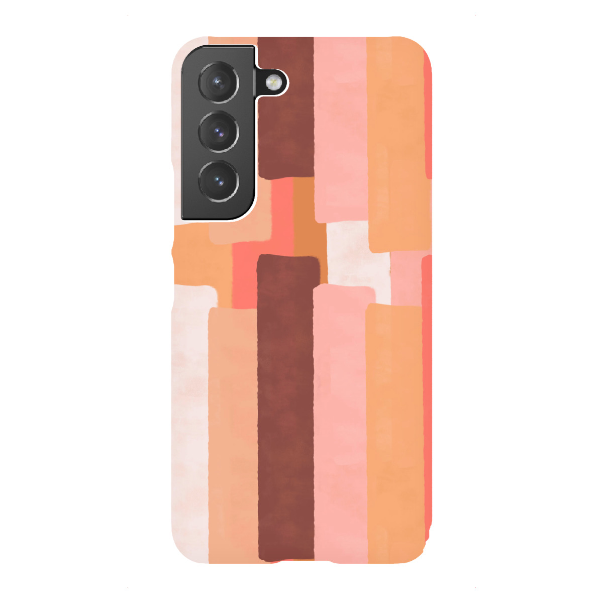 Samsung Galaxy "Line In Coral" Premium-Case Handyhülle artboxONE