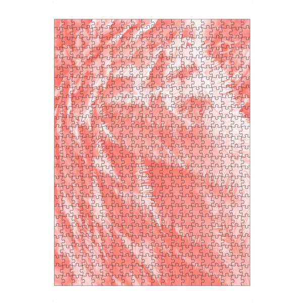 Puzzle Ravensburger "Straussenfedern pantone" artboxONE - Abstrakt - Straussenfedern,Feder,Federkleid,Pantone,Living coral - Bild straussenfedern