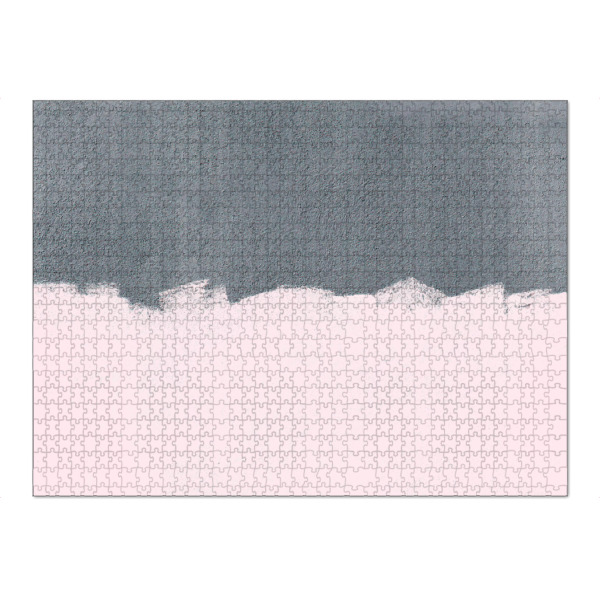 Puzzle Ravensburger "Classic Pastel" artboxONE - Abstrakt - Acrylic,Pastel,Pastels,Grey,Gray,Pink,Blush,Texture,Minimal - Bild acrylic