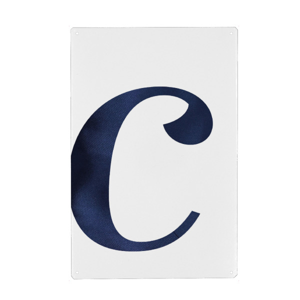 Holzbild "Navy C" artboxONE - Buchstaben / C - Buchstaben,Buchstabe-c,Alphabet