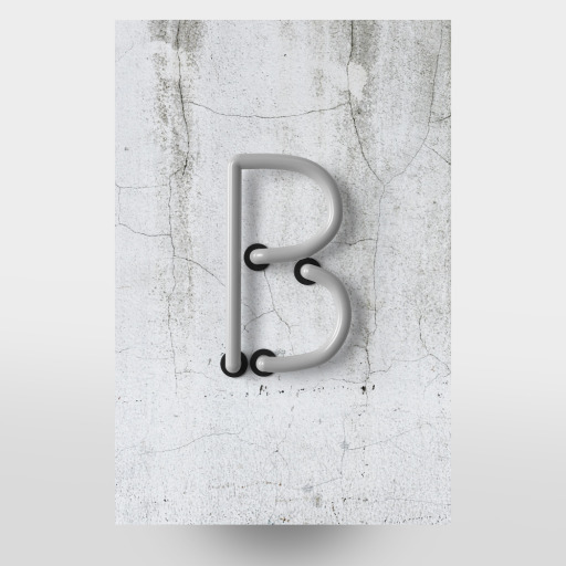 Neon Alphabet Off - B