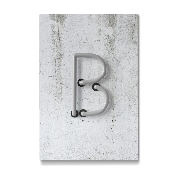 Galerie-Print "Neon Alphabet Off - B" 30x20 cm artboxONE
