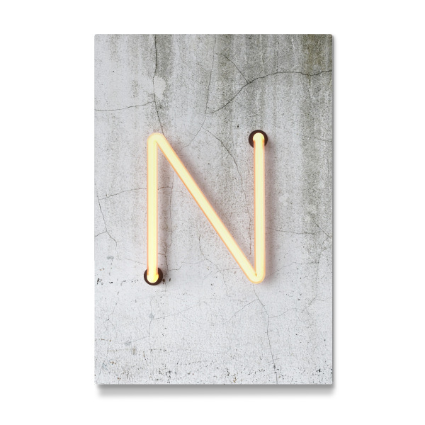 Galerie-Print "Neon Alphabet On - N" 30x20 cm artboxONE