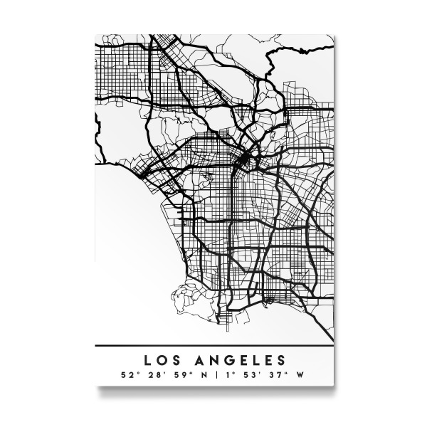 Galerie-Print "LOS ANGELES CALIFORNIA CITY MAP" 30x20 cm artboxONE
