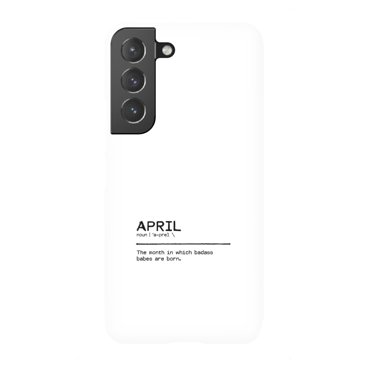 "April Quote Badass Babe"für Samsung Galaxy - Premium-Case Handyhülle artboxONE