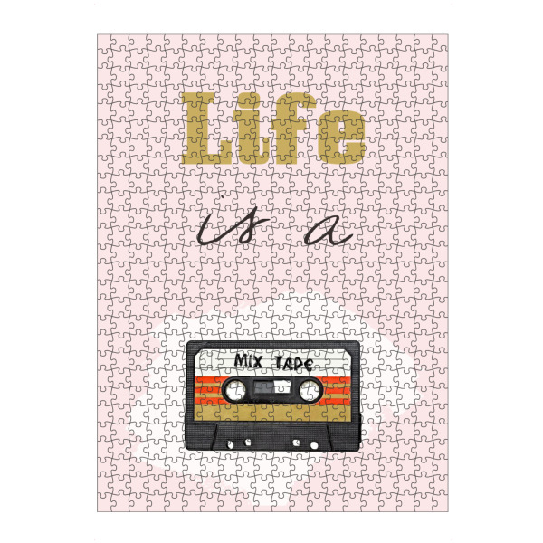 Puzzle Ravensburger "Life is a mixtape" artboxONE - Typografie