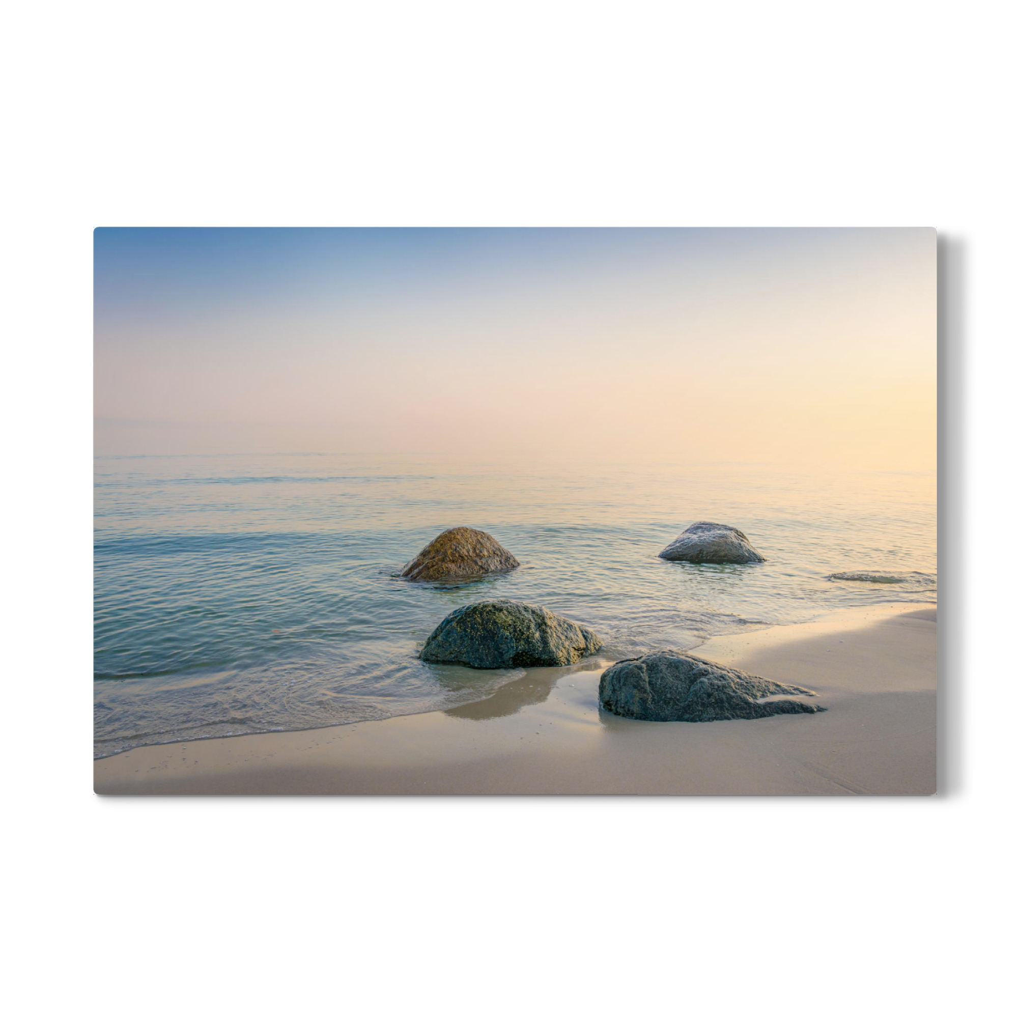 Galerie-Print "Morgennebel am Meer" 75x50 cm artboxONE