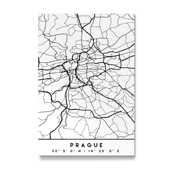 Galerie-Print "PRAGUE CZECH REPUBLIC CITY MAP" 30x20 cm artboxONE