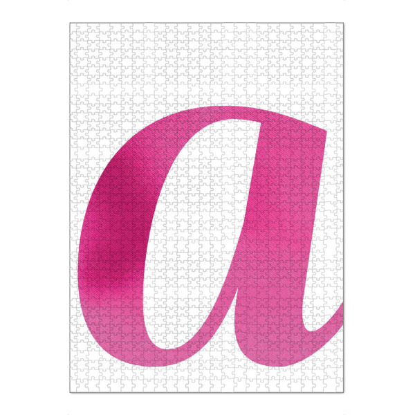 Puzzle Ravensburger "Pink A" artboxONE - Buchstaben / A - Buchstaben,Typografie,Typography,Buchstabe-a - Bild buchstaben