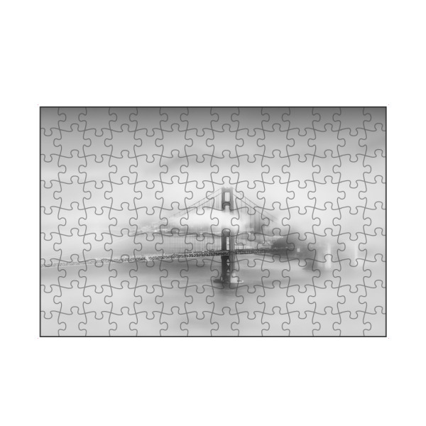 artboxONE Puzzle "Golden Gate Bridge im Nebel" artboxONE - Schwarzweiß,Städte / San Francisco - San fancisco,Brücke,Usa - Bild san fancisco