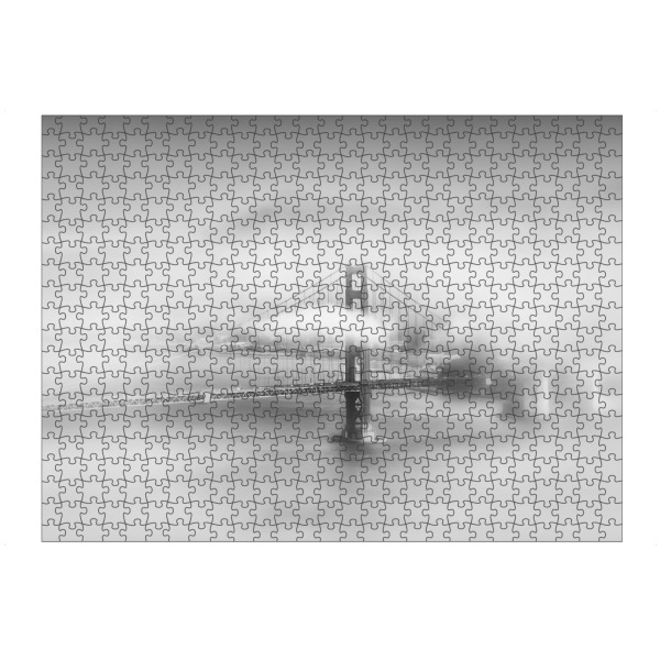 Puzzle Ravensburger "Golden Gate Bridge im Nebel" artboxONE - Schwarzweiß,Städte / San Francisco - San fancisco,Brücke,Usa - Bild san fancisco