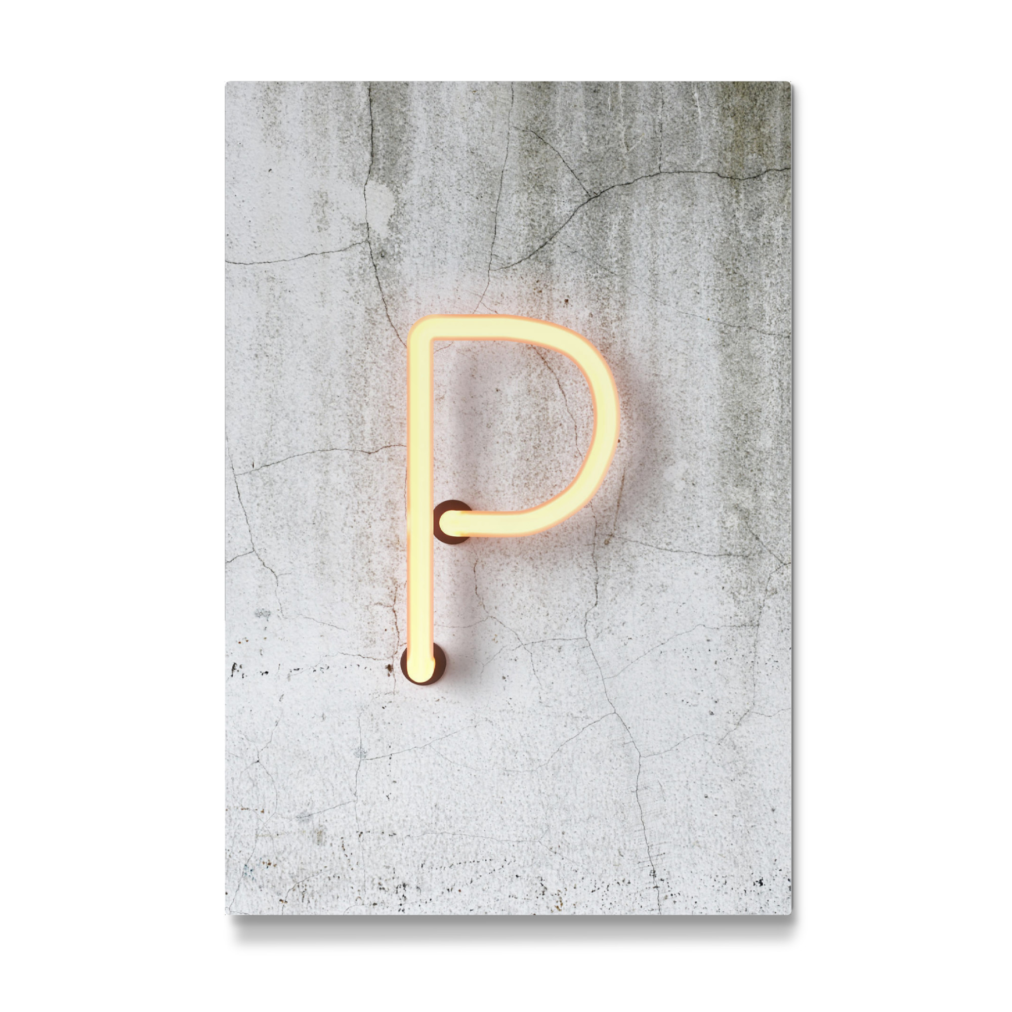 Galerie-Print "Neon Alphabet On - P" 75x50 cm artboxONE