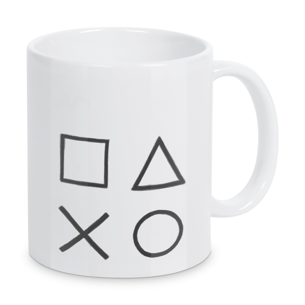 Tasse "Controller Symbole SW" artboxONE - Für Kinder,Abstrakt,Schwarzweiß
