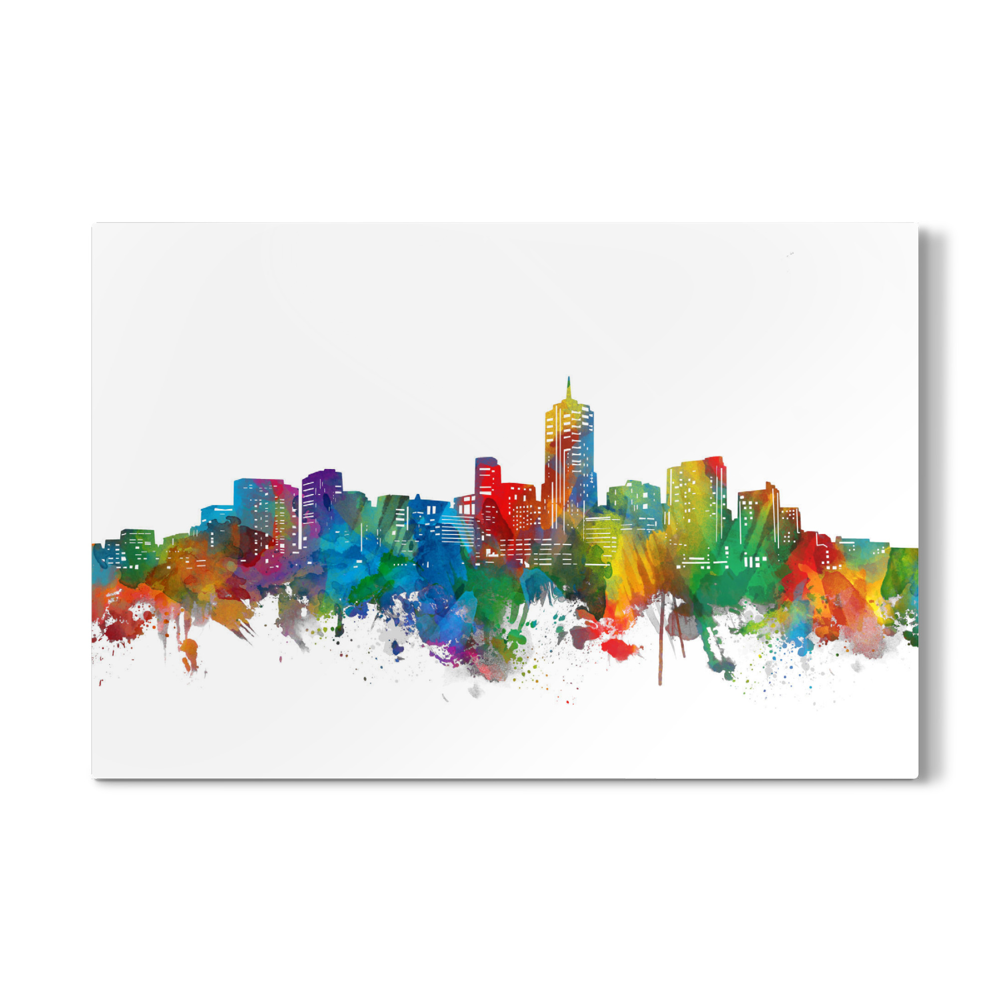 Galerie-Print "Denver skyline watercolor" 75x50 cm artboxONE
