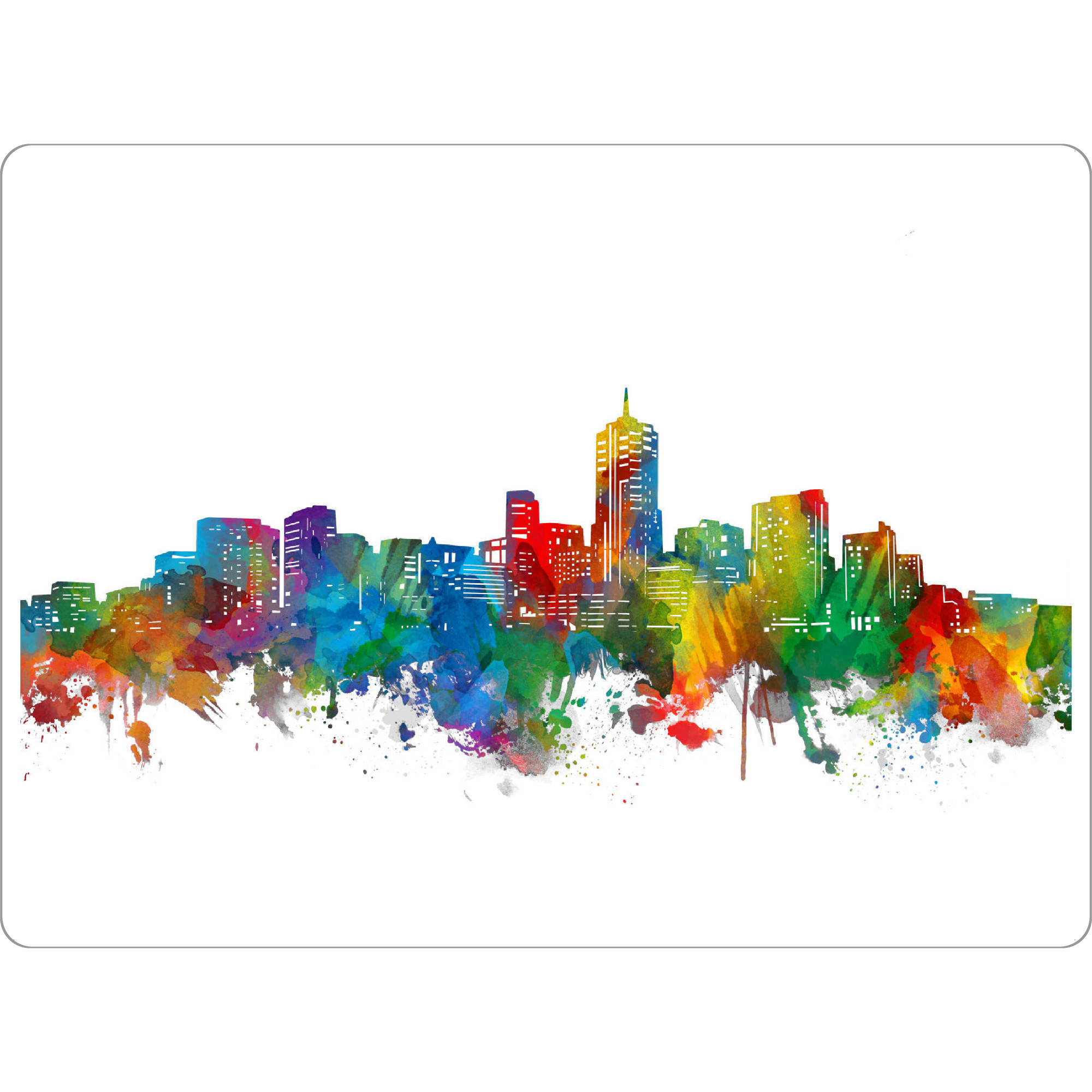 Tischset "Denver skyline watercolor" artboxONE - Städte,Städte / Weitere - Denver,Colorado,Skyline,Usa,America - Bild denver