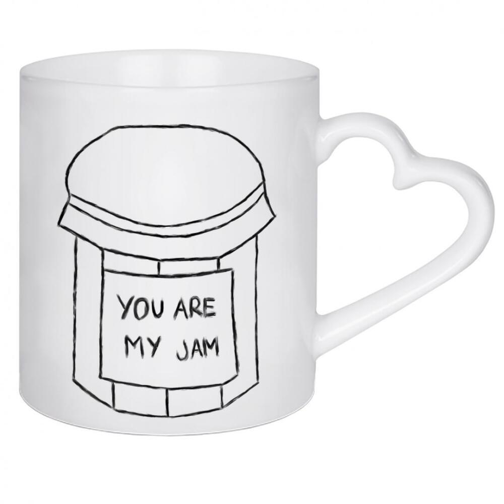 Herztasse "You are my jam" artboxONE - Essen & Trinken,Schwarzweiß,Liebe,Essen & Trinken / Obst & Gemüse