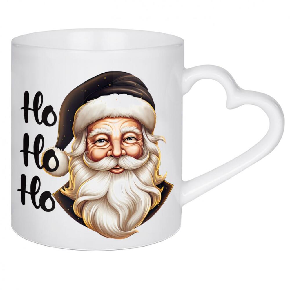 Herztasse "Ho-Ho-Ho Santa" artboxONE - Fashion,Weihnachten,Buchstaben,Festivals,Lustig