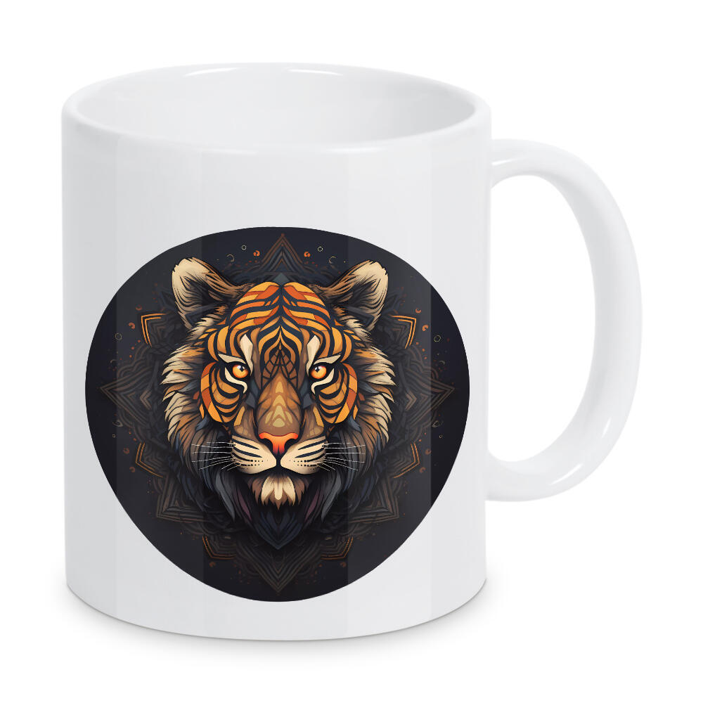 Tasse "Mandala - Tiger Portrait" artboxONE - Natur,Tiere,Abstrakt - Mandala,Natur,Zen,Yoga,Indie,Meditation,Boho,Buddha,Spirituell,Namaste,Tier,Tiger