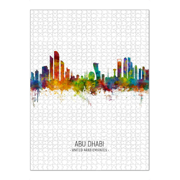 Puzzle Ravensburger "Abu Dhabi Skyline Portrait" artboxONE - Städte - Abu dhabi,United arab emirates,Cityscape,Dubai - Bild abu dhabi