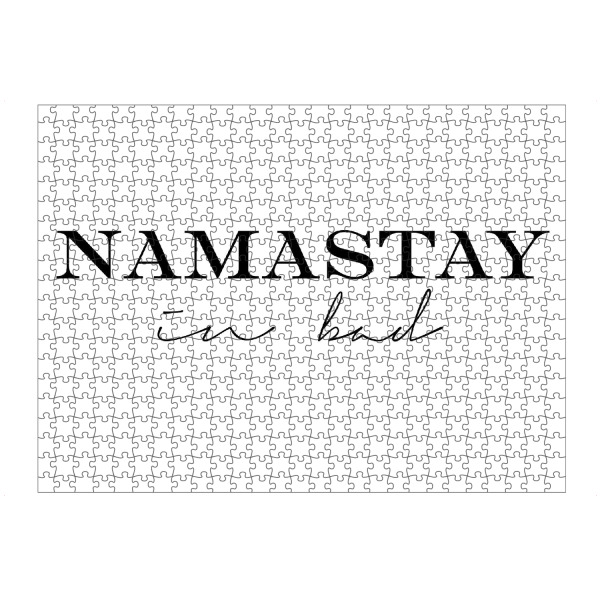 Puzzle Ravensburger "Namastay in Bed, Typography" artboxONE - Typografie,Schwarzweiß
