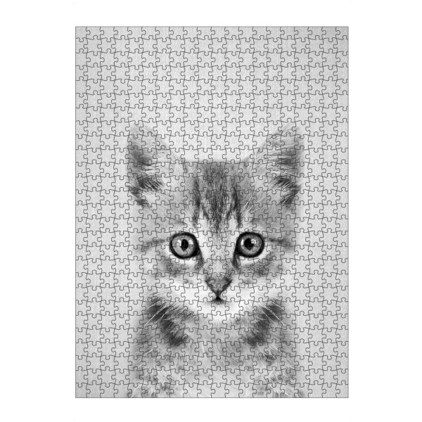 artboxONE Puzzle "Kitten - Black & White" artboxONE - Für Kinder,Tiere,Schwarzweiß