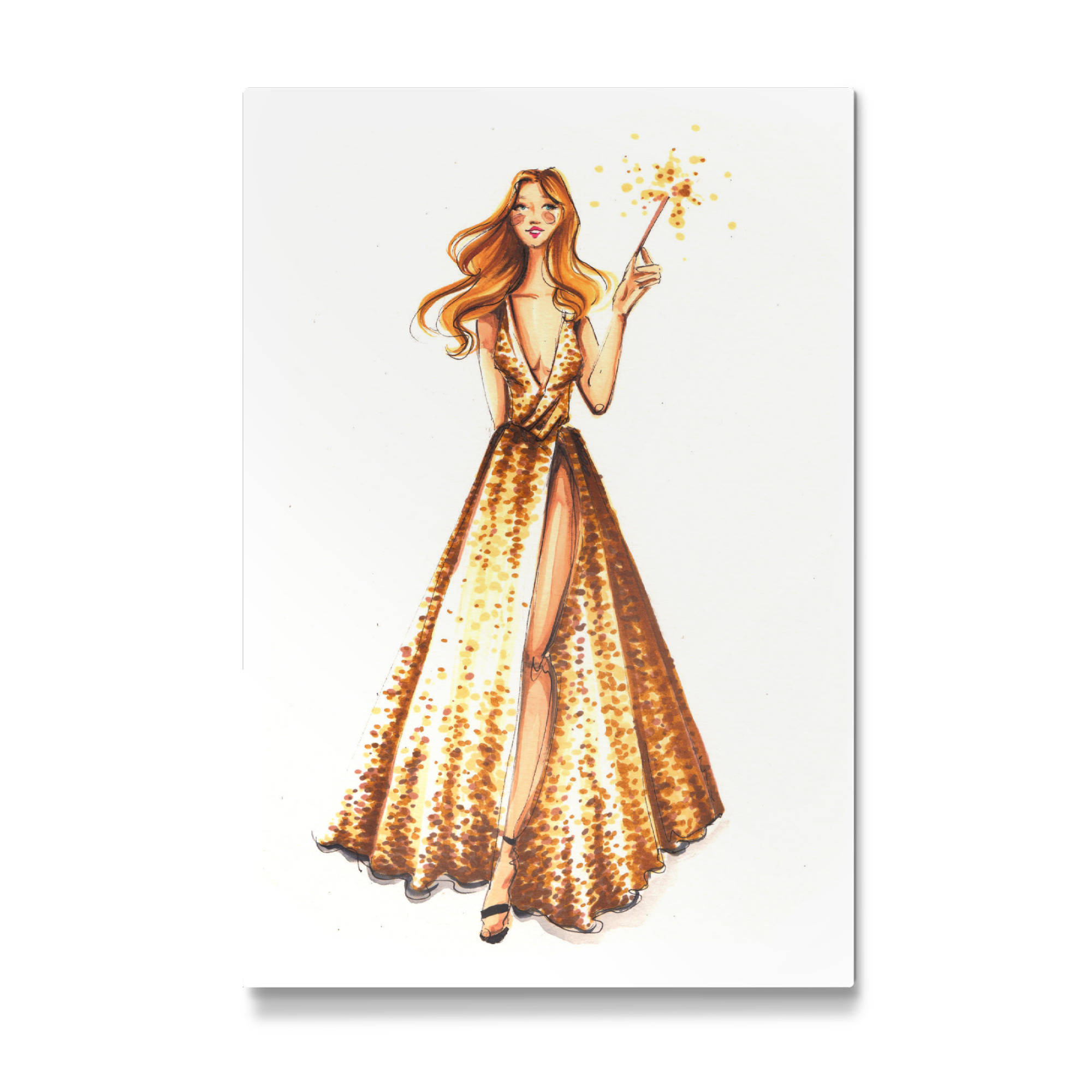 Galerie-Print "Party Girl with Sparkler" 30x20 cm artboxONE