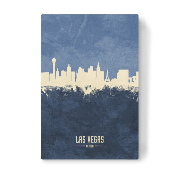Leinwandbild "Las Vegas Skyline Navy" artboxONE - Städte / Las Vegas - Las vegas,Nevada,Watercolour