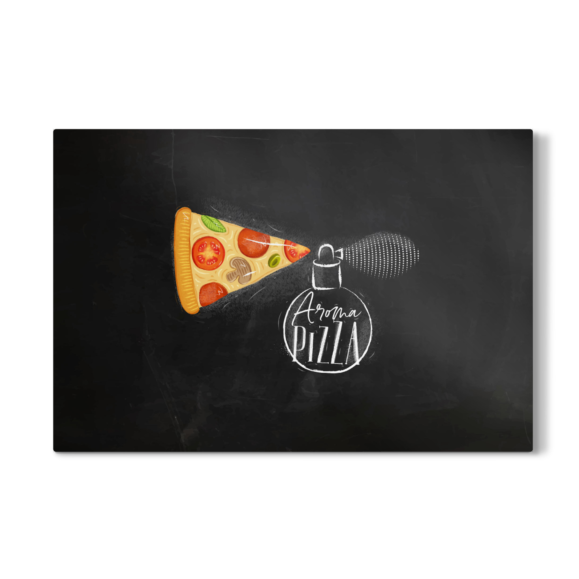 Galerie-Print "Aroma pizza chalk" 75x50 cm artboxONE