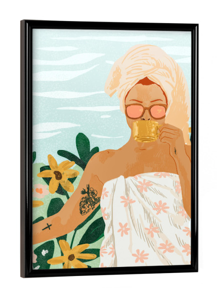 Poster mit schwarzem Rahmen "Earl Grey" artboxONE - Menschen,Fashion