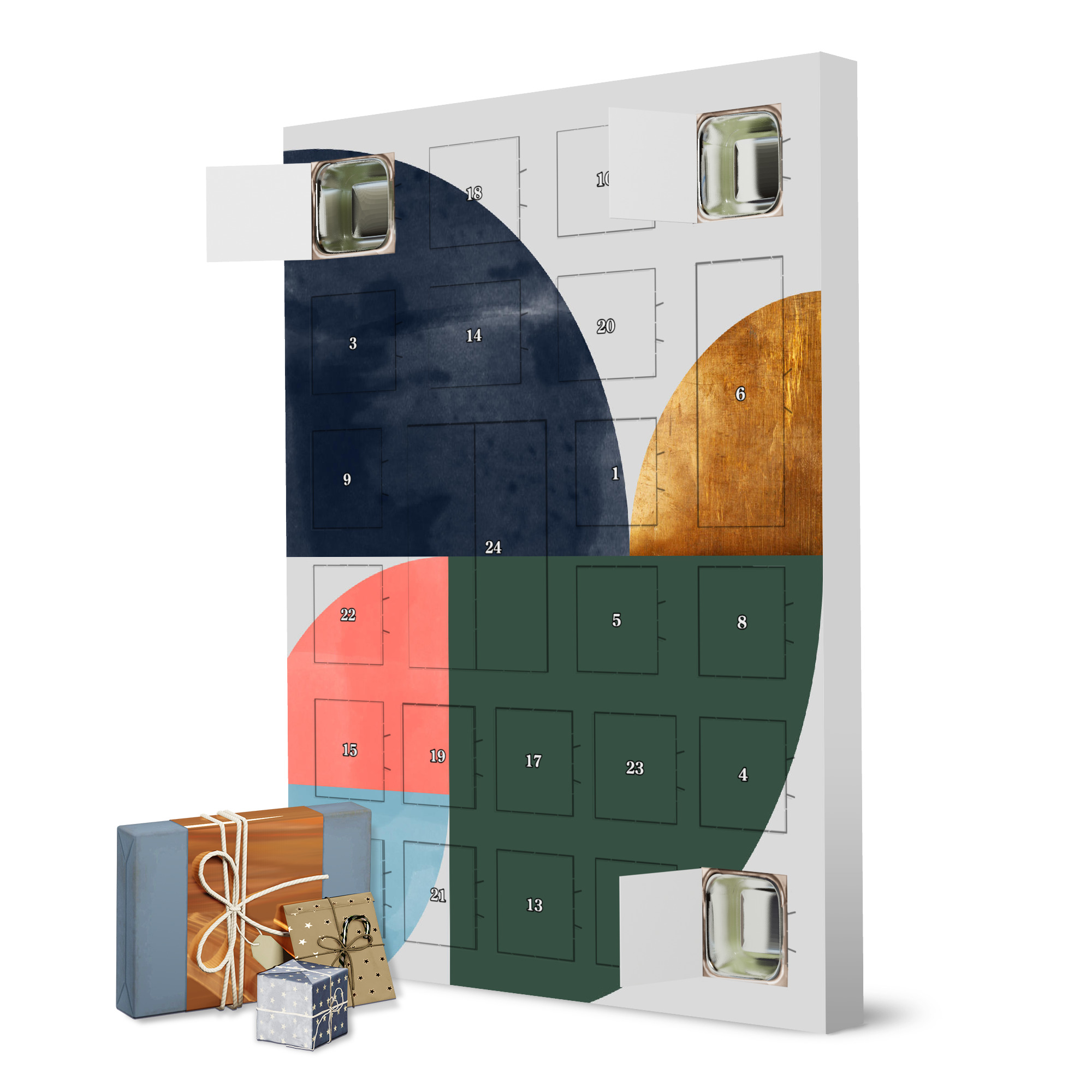Adventskalender zum Selbstbefüllen Colorful abstraction artboxONE Adventskalender Abstrakt